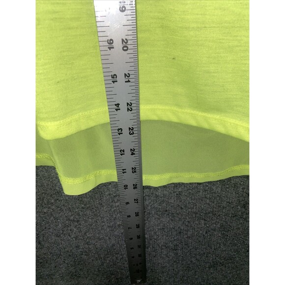 H&M Bright Neon Yellow Tank Top with Sheer Back – Size Small - Picture 4 of 7